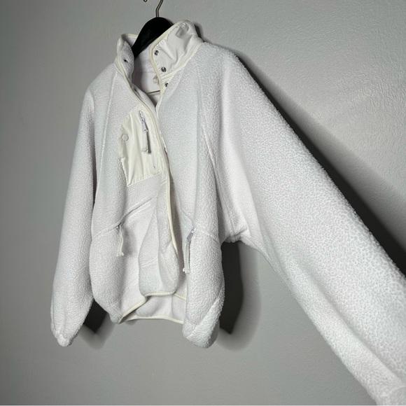 Free People FP Movement Hit The Slopes Fleece Jacket - White - Picture 4 of 9